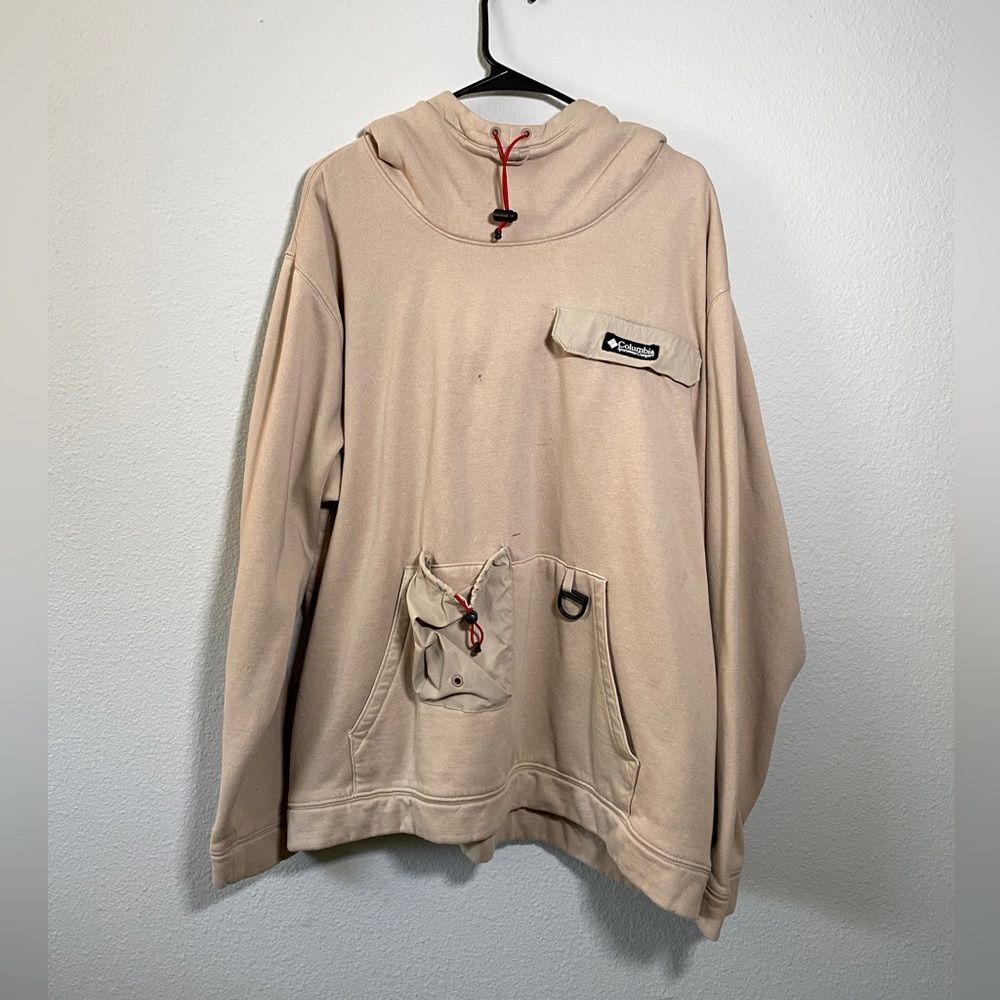 Columbia men’s field creek utility hoodie XXL tan colored with pockets - Picture 2 of 13